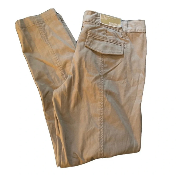 New Michael Kors Skinny Khaki Pant - Picture 1 of 5